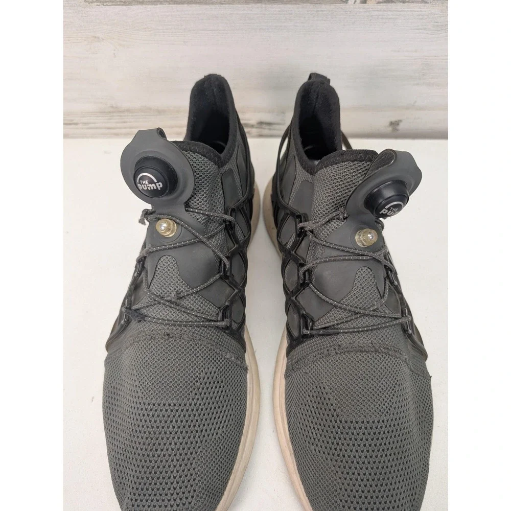 Reebok Pump Plus Tech Mens Running Shoes Gray Black BS8595 Size‎ 10.5